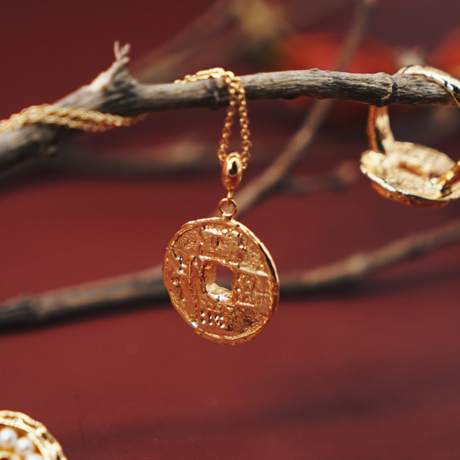 Pearls of Fortune 18K Gold Plated Pearl Pendant Necklace