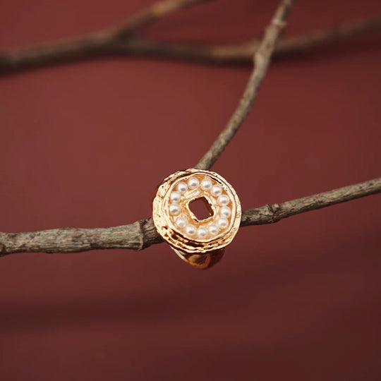 Pearls of Fortune 18K Gold Plated Pearl Ring