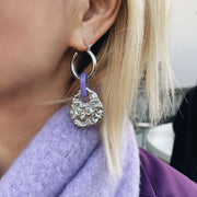 FLYING BIRD LOVE ODYSSEY 18K Gold / Platinum Plated Ancient Bronze Phoenix Coin Drop Earrings