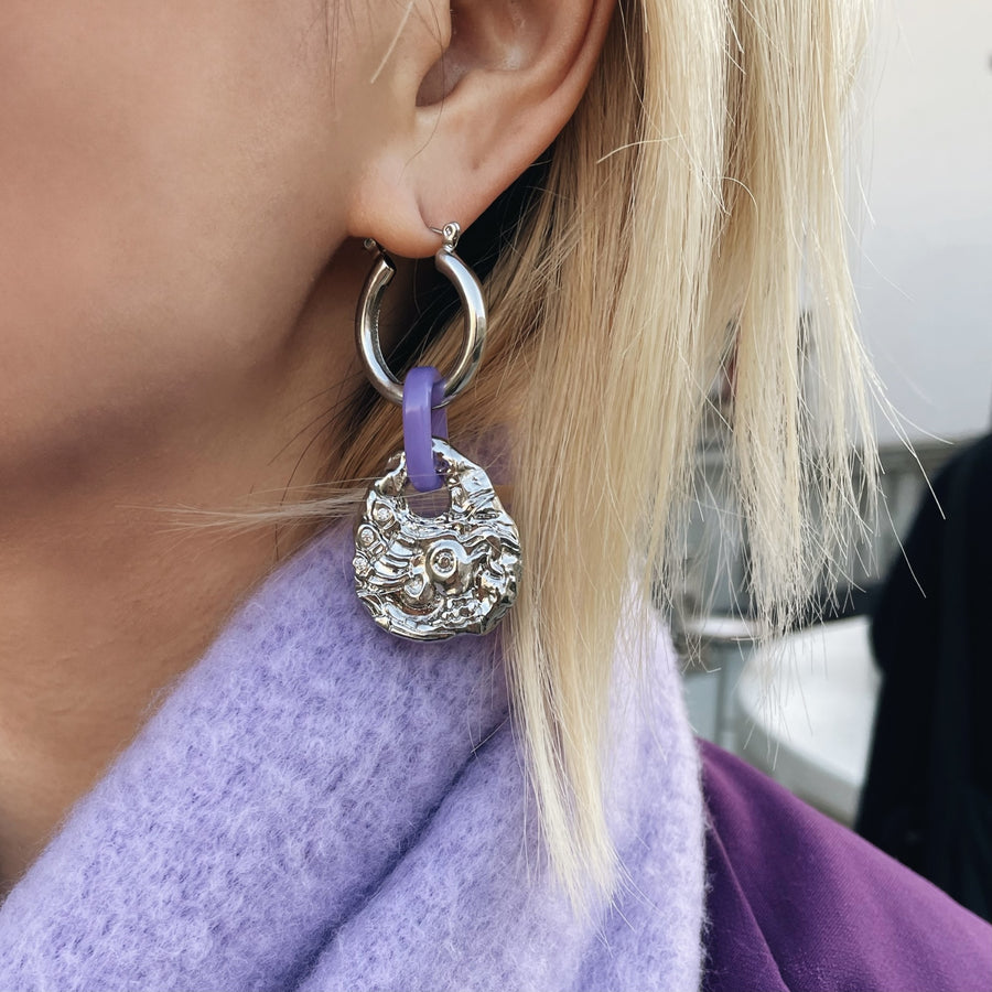 FLYING BIRD LOVE ODYSSEY 18K Gold / Platinum Plated Ancient Bronze Phoenix Coin Drop Earrings