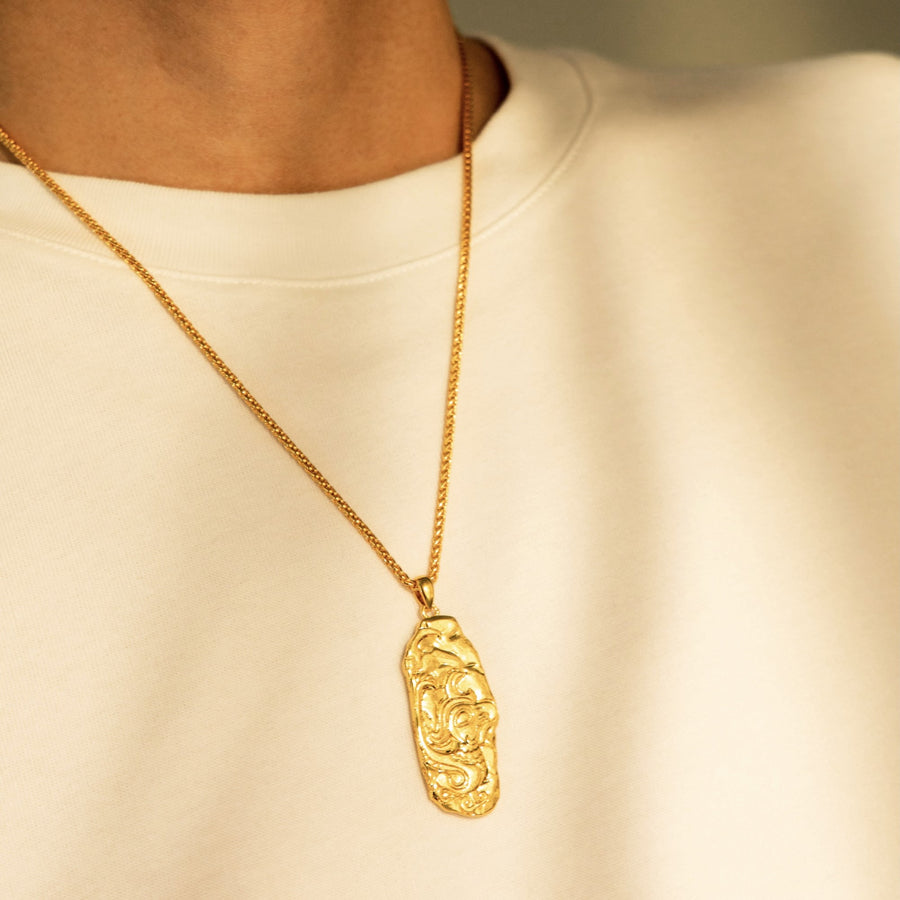 FLYING BRID LOVE ODYSSEY 18K Gold Plated ancient Bronze Bird Coin Necklace