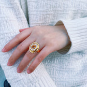 Pearls of Fortune 18K Gold Plated Pearl Ring