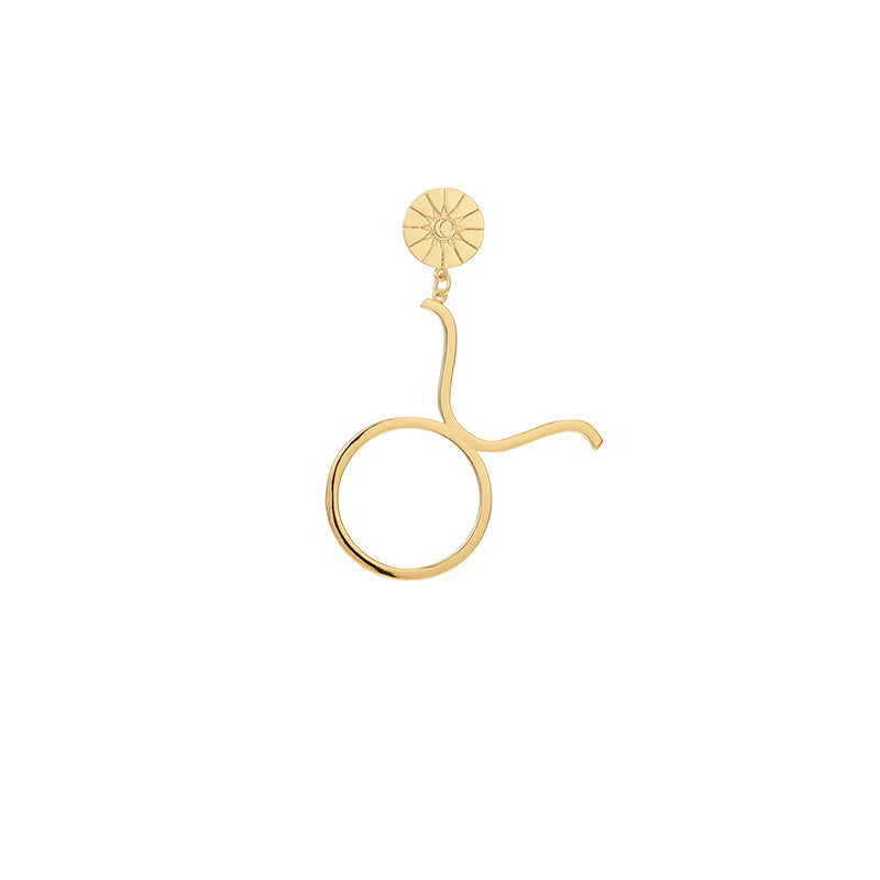THE ZODIAC ART Taurus Single Earring