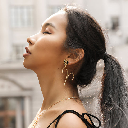 THE ZODIAC ART Aries Single Earring