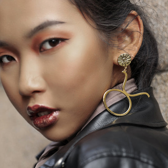 THE ZODIAC ART Taurus Single Earring