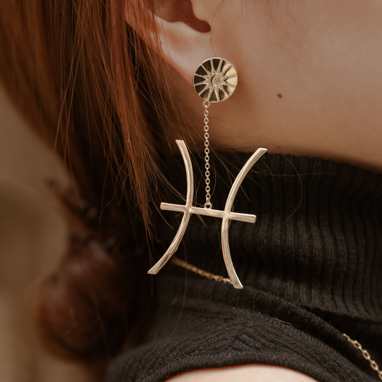 THE ZODIAC ART Pisces Single Earring