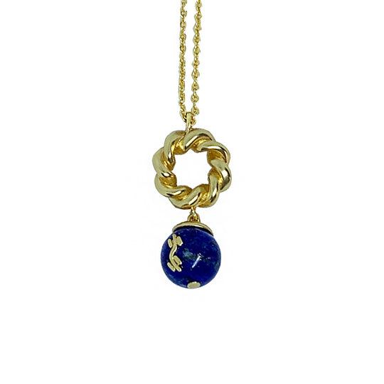 REBORN 'Water' Oracle Bone Lazurite Customized Necklace