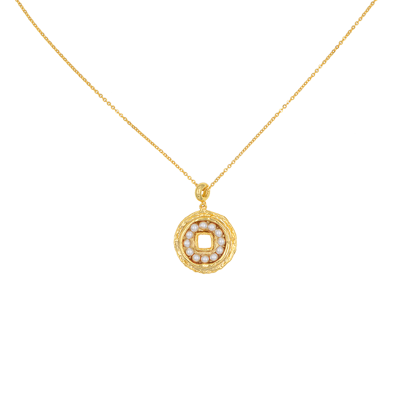 Pearls of Fortune 18K Gold Plated Pearl Pendant Necklace