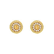 Pearls of Fortune 18K Gold Plated Pearl  Earrings / Ear Clips