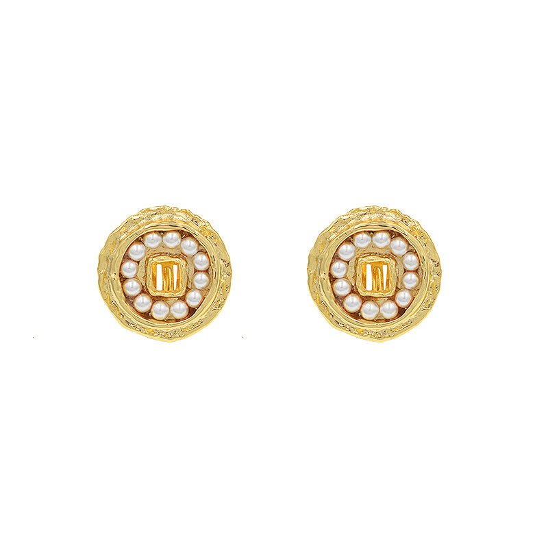Pearls of Fortune 18K Gold Plated Pearl  Earrings / Ear Clips