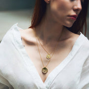 TAROT The Sun Sunflower Layered Necklaces