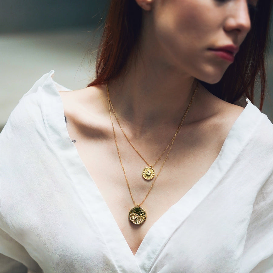TAROT The Sun Sunflower Layered Necklaces