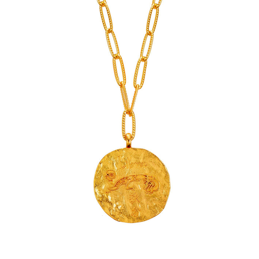 12 CONSTELLATIONS Libra double-sided customized coin necklace