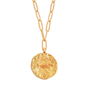 12 CONSTELLATIONS Aquarius double-sided customized coin necklace