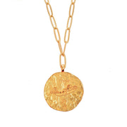 12 CONSTELLATIONS Virgo double-sided customized coin necklace