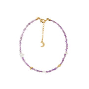 Daughter of Ra God Evil eye Color Crystal Anklet