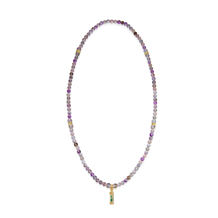 Five Elements「Super Seven」 Pendant 3 Layered Crystal Bracelet & Necklace