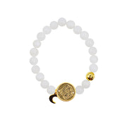 Bo Re Yan「 Bo」 20K gold-plated Crystal Moonstone beaded bracelet