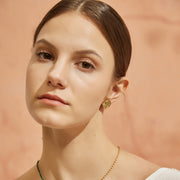 「Three Charms」Solar Meridian the endless love knot simple stud earrings