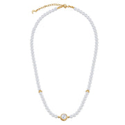 Moonlit Halo / Lunar Phase& Moon Pearl Necklace
