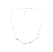 「Three Charms」simple beaded necklace