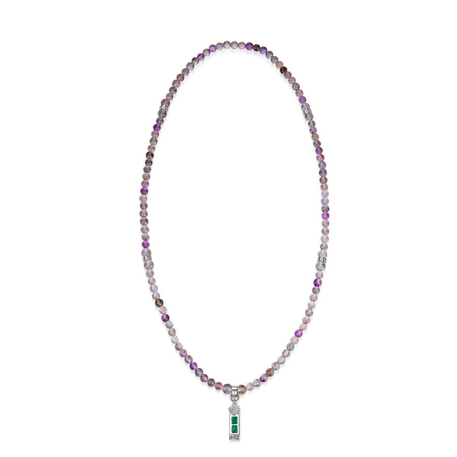 Five Elements「Super Seven」 Pendant 3 Layered Crystal Bracelet & Necklace