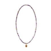 Five Elements「Super Seven」 Pendant 3 Layered Crystal Bracelet & Necklace