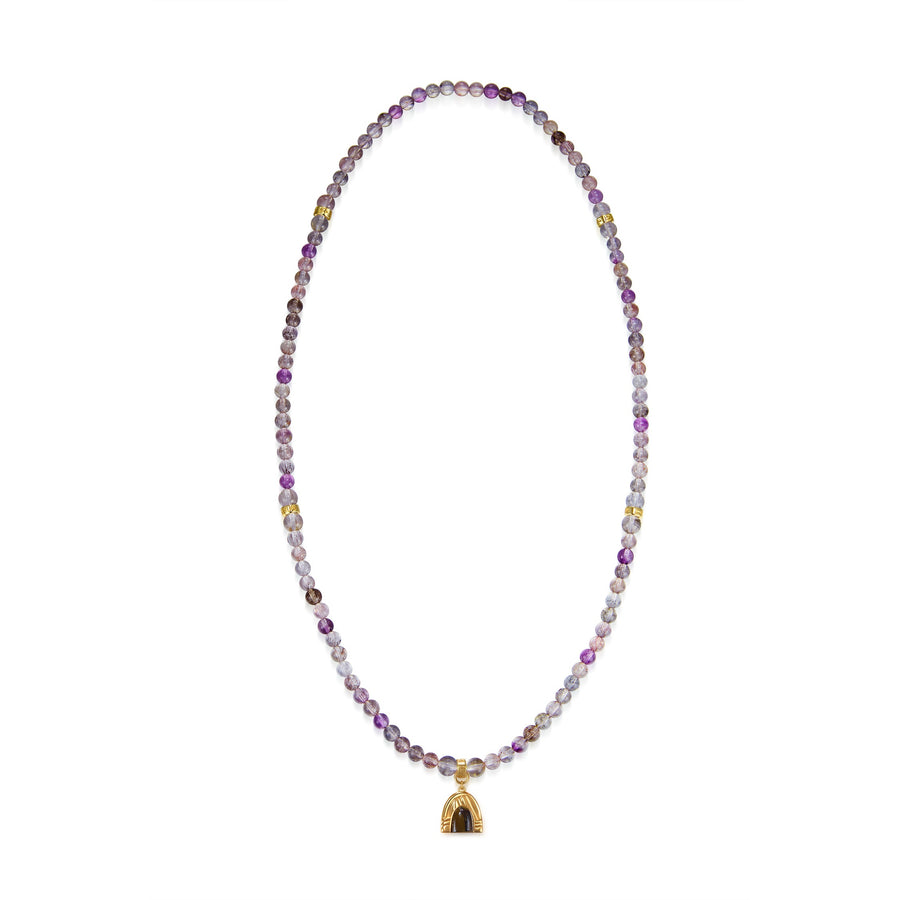 Five Elements「Super Seven」 Pendant 3 Layered Crystal Bracelet & Necklace