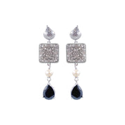 「Three Charms」Lunar Bloom Lotus drop earrings
