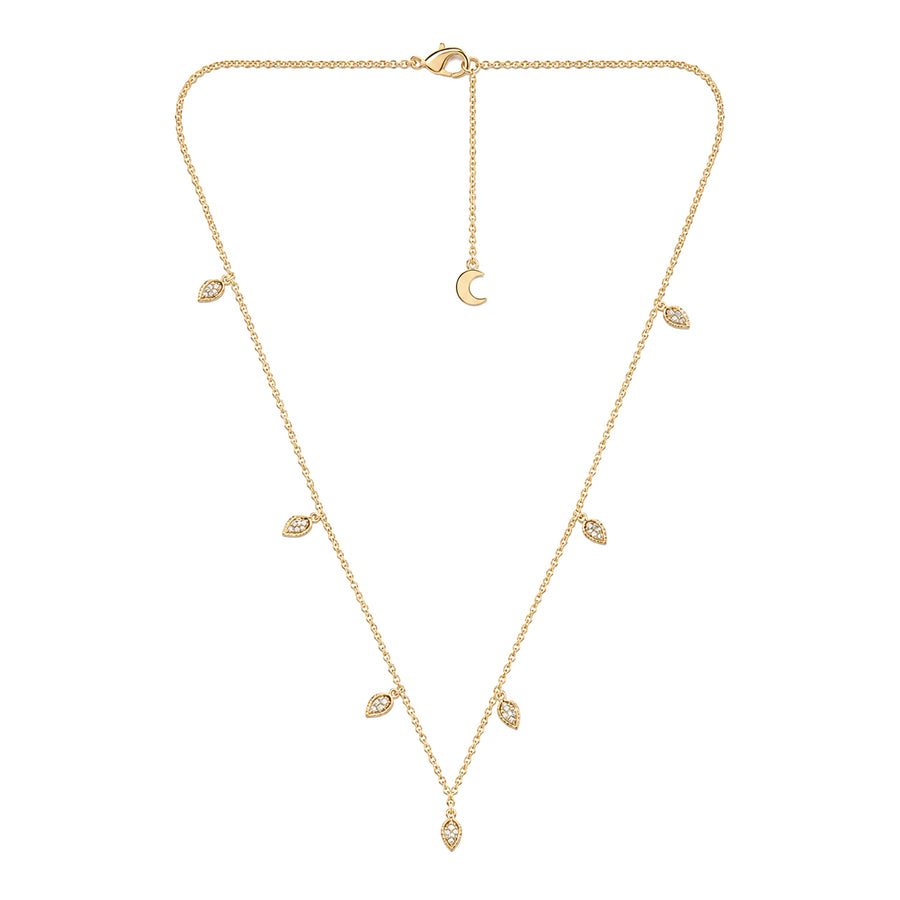 Lotus Within · 18K Gold Vermeil Detachable Double-Layer Lotus Drop Coin Necklace