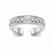 Lotus Within · 18K Gold Vermeil / Rhodium Plated Sterling Silver Starlight Dew Adjustable Open Ring