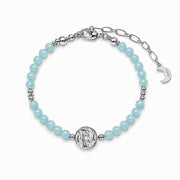 Lotus Within · 18K Gold Vermeil / Rhodium Plated Sterling Silver As You Wish Aquamarine Beaded Bracelet