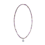 Five Elements「Super Seven」 Pendant 3 Layered Crystal Bracelet & Necklace