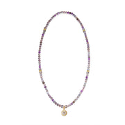 Five Elements「Super Seven」 Pendant 3 Layered Crystal Bracelet & Necklace