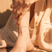 Daughter of Ra God Evil eye Color Crystal Anklet