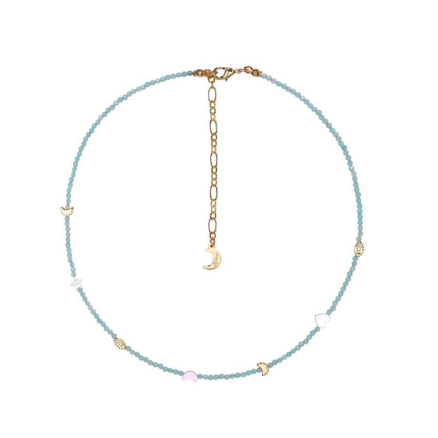 Daughter of Ra God Evil eye Color Crystal Choker Necklace & Bracelet