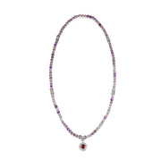 Five Elements「Super Seven」 Pendant 3 Layered Crystal Bracelet & Necklace