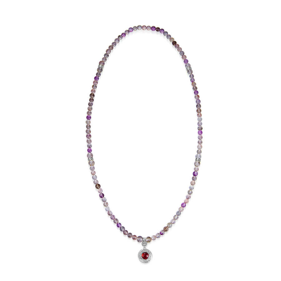 Five Elements「Super Seven」 Pendant 3 Layered Crystal Bracelet & Necklace