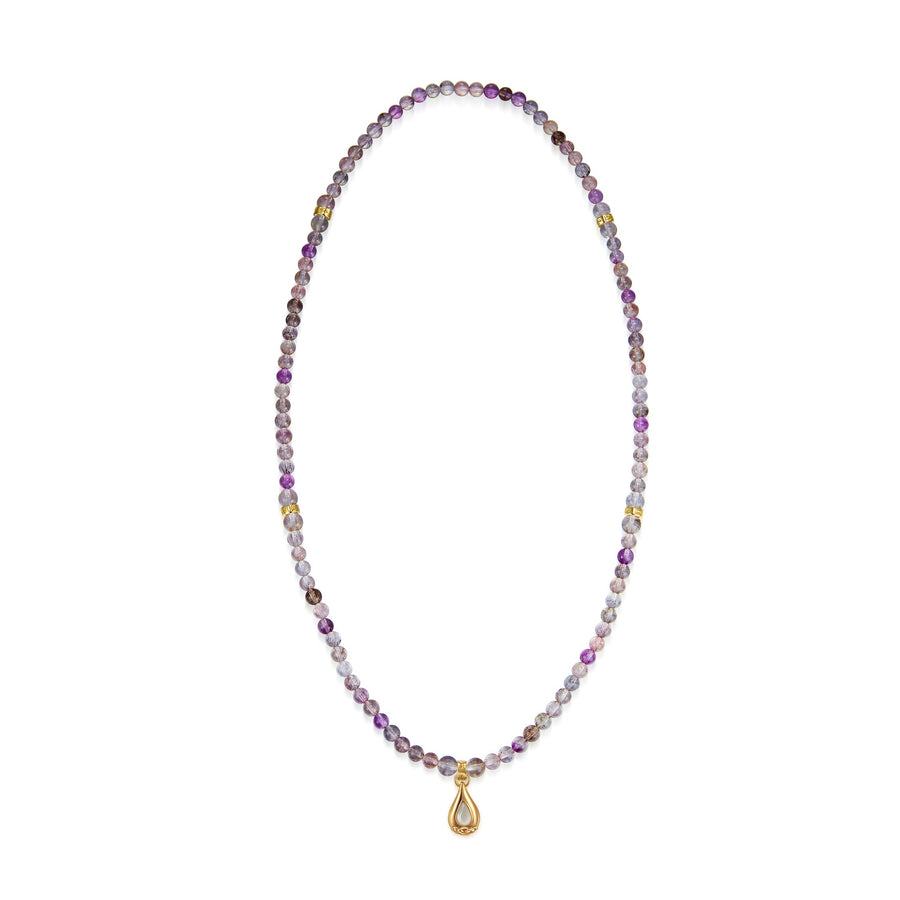 Five Elements「Super Seven」 Pendant 3 Layered Crystal Bracelet & Necklace