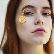 12 CONSTELLATIONS Virgo double-sided customized coin necklace