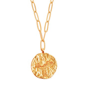 12 CONSTELLATIONS Leo double-sided customized coin necklace