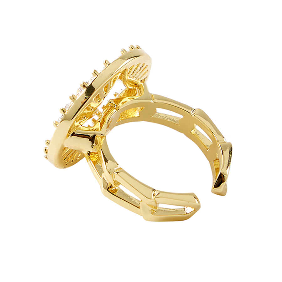FORTUNE Bamboo Chain Round Open Ring