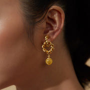 REBORN 'Earth' Oracle Bone Amber  Customized Earrings & Ear Clips